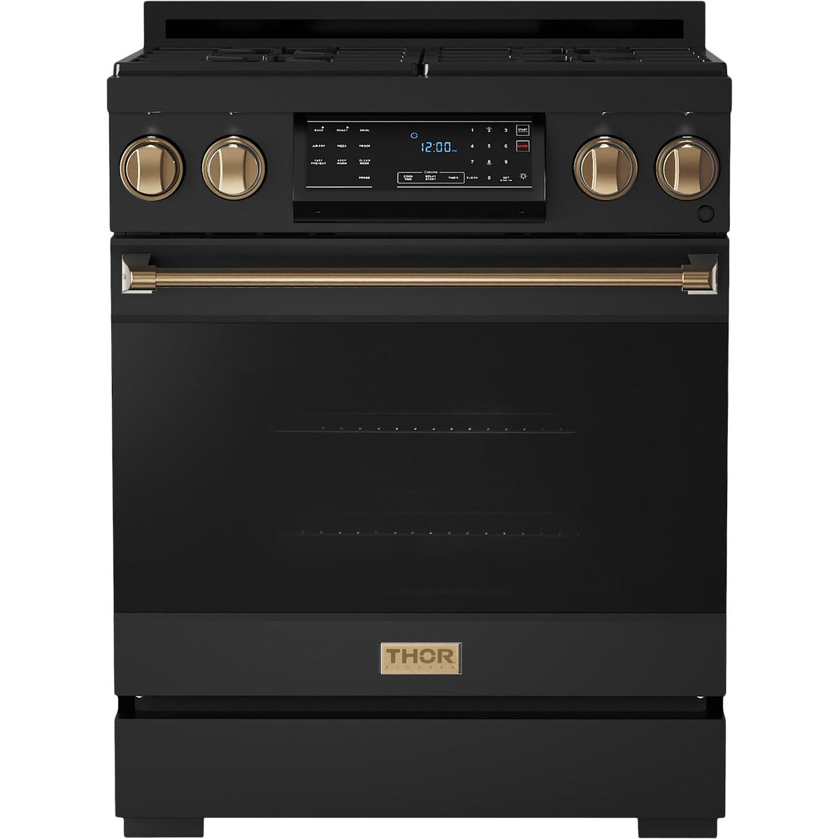 Thor Kitchen 30-inch Freestanding Gas Range with Tilt Panel RSG30BLP-BRZ