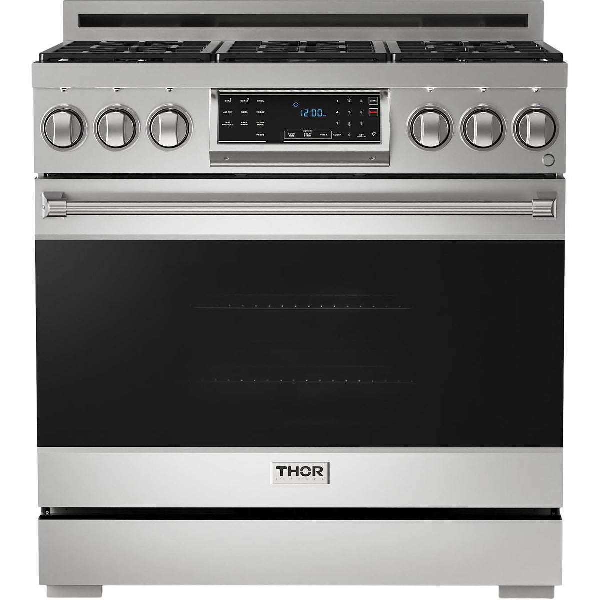 Thor Kitchen 36-inch Freestanding Gas Range with Tilt Panel RSG36
