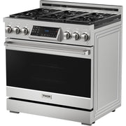 Thor Kitchen 36-inch Freestanding Gas Range with Tilt Panel RSG36