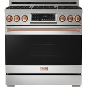 Thor Kitchen 36-inch Freestanding Gas Range with Tilt Panel RSG36-RSG