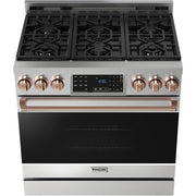 Thor Kitchen 36-inch Freestanding Gas Range with Tilt Panel RSG36-RSG
