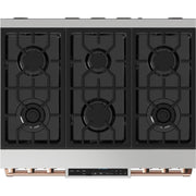 Thor Kitchen 36-inch Freestanding Gas Range with Tilt Panel RSG36-RSG