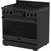 Thor Kitchen 36-inch Freestanding Gas Range with Tilt Panel RSG36B