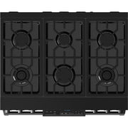 Thor Kitchen 36-inch Freestanding Gas Range with Tilt Panel RSG36BLP