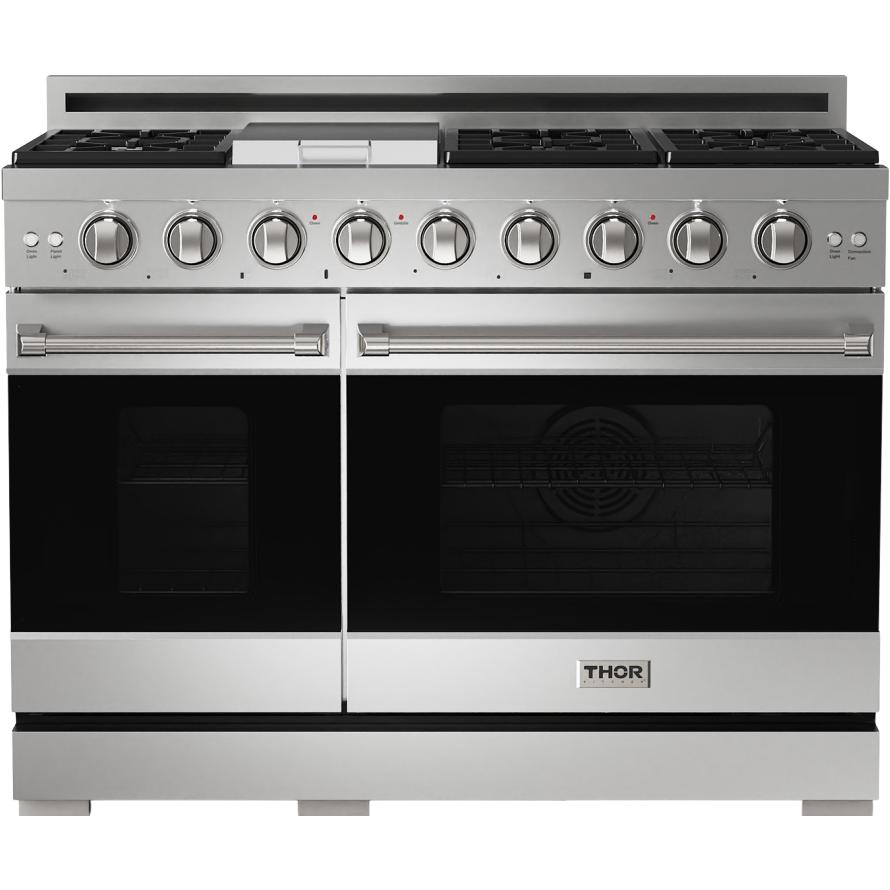 Thor Kitchen 48-inch Freestanding Gas Range with Convection Technology RSG48ELP