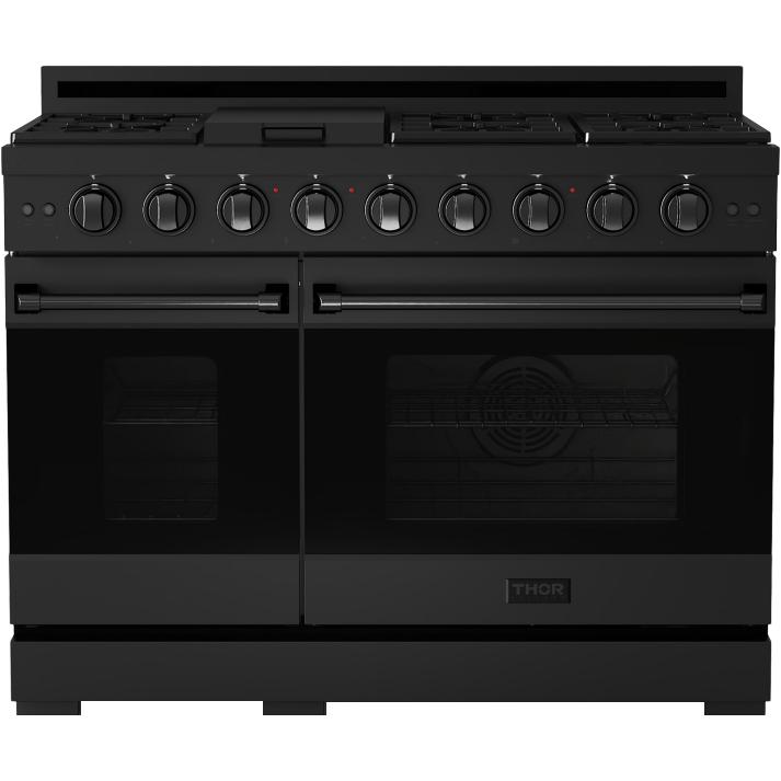 Thor Kitchen 48-inch Freestanding Gas Range with Convection Technology RSG48EBLP