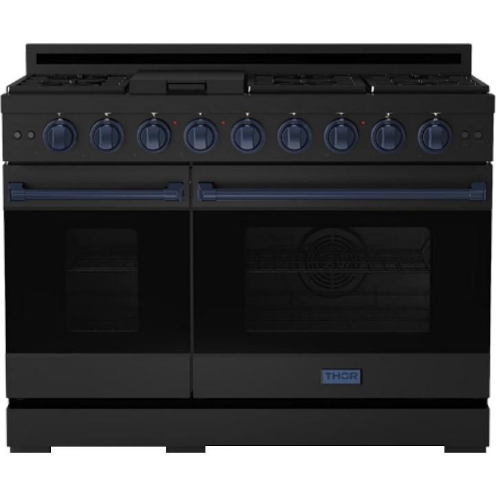 Thor Kitchen 48-inch Freestanding Gas Range with Convection Technology RSG48EBLP-BLU