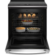 GE Profile 30-inch Smart Slide-In Front-Control Induction Range with Air Fry PHS93EYPFS