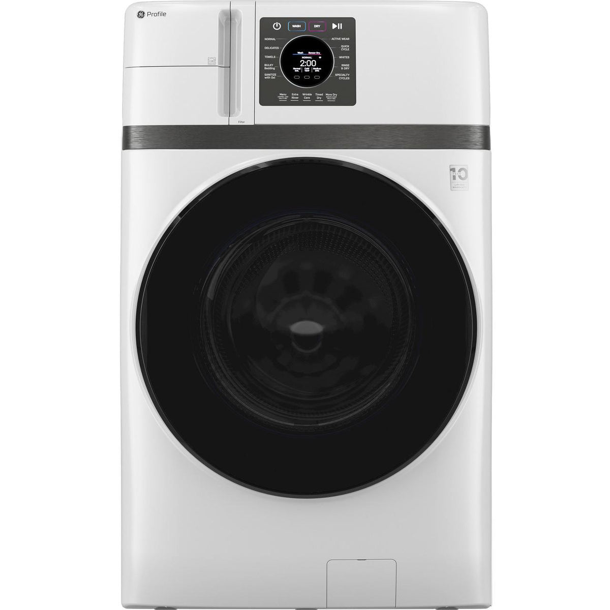 GE Profile 4.6 cu. ft. UltraFast Combo with Ventless Inverter Heat Pump Technology Washer/Dryer PFQ83HSSWWW