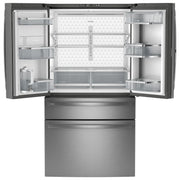 GE Profile 23.3 Cu. Ft. Smart Counter-Depth Fingerprint Resistant 4-Door French-Door Refrigerator with Door In Door PJD23BYWFS