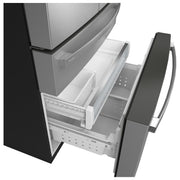 GE Profile 23.3 Cu. Ft. Smart Counter-Depth Fingerprint Resistant 4-Door French-Door Refrigerator with Door In Door PJD23BYWFS