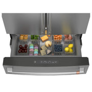 Café 36-inch, 23.2 Cu. Ft. Smart Counter-Depth 4-Door French-Door Refrigerator CJE23DP2WS1