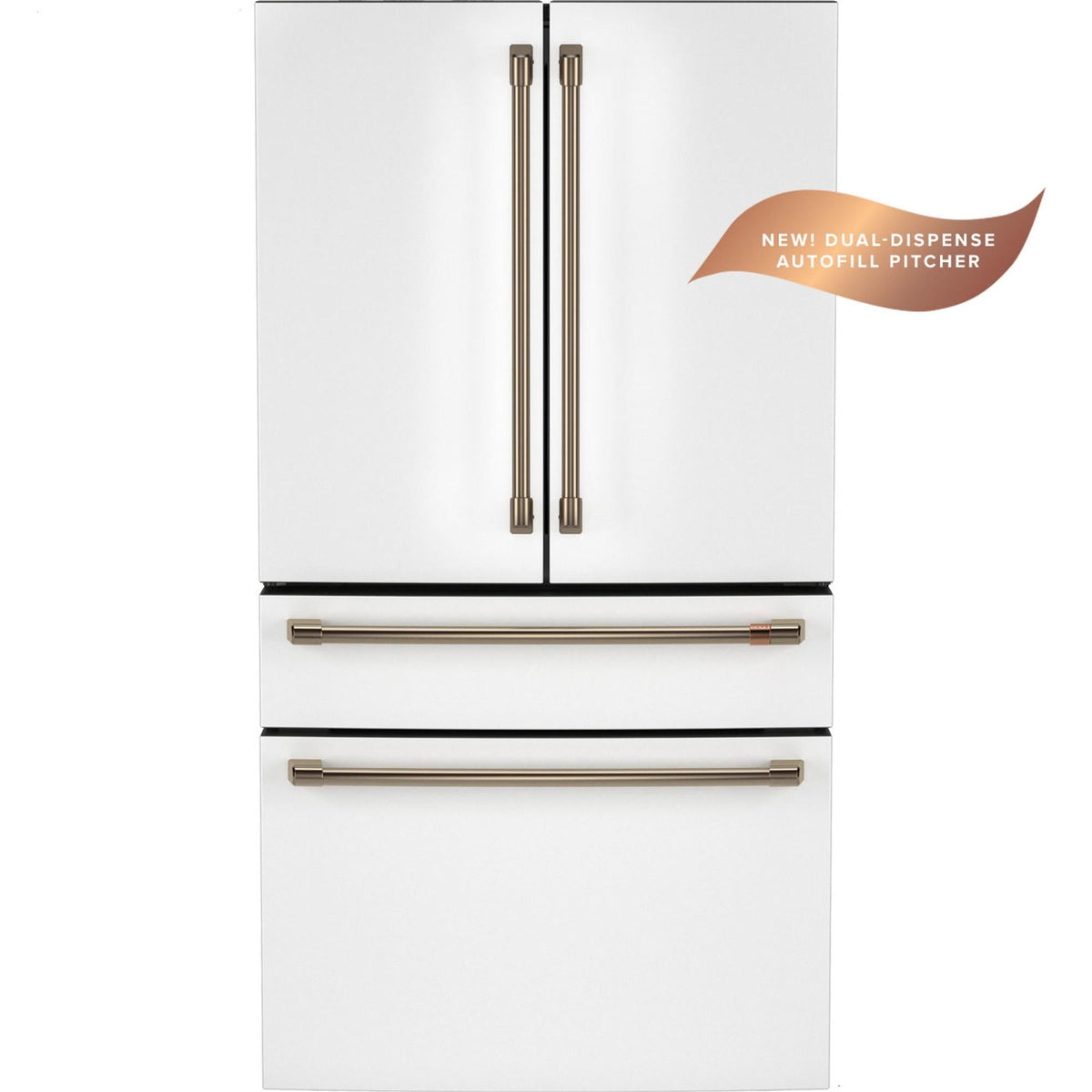 Café 36-inch, 23.2 Cu. Ft. Smart Counter-Depth 4-Door French-Door Refrigerator CJE23DP4WW2