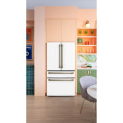 Café 36-inch, 23.2 Cu. Ft. Smart Counter-Depth 4-Door French-Door Refrigerator CJE23DP4WW2