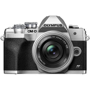 OM SYSTEM Olympus OM-D E-M10 Mark IV 20MP Digital Camera Body, Silver (V207130SU000)