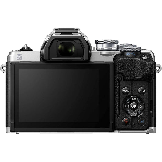 OM SYSTEM Olympus OM-D E-M10 Mark IV 20MP Digital Camera Body, Silver (V207130SU000)