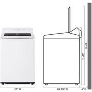 LG 5.0 cu. ft. Top Loading Washer with EasyUnload™ WT8200CW