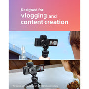 Sony ZV-1F Vlog Camera for Content Creators and Vloggers - Black ZV-1F/B