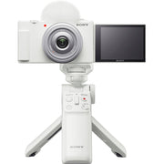 Sony ZV-1F Vlog Camera for Content Creators and Vloggers - White ZV-1F/W