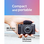 Sony ZV-1F Vlog Camera with 4K Video for Content Creators and Vloggers White Bundle