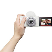 Sony ZV-1F Vlog Camera with 4K Video for Content Creators and Vloggers White Bundle