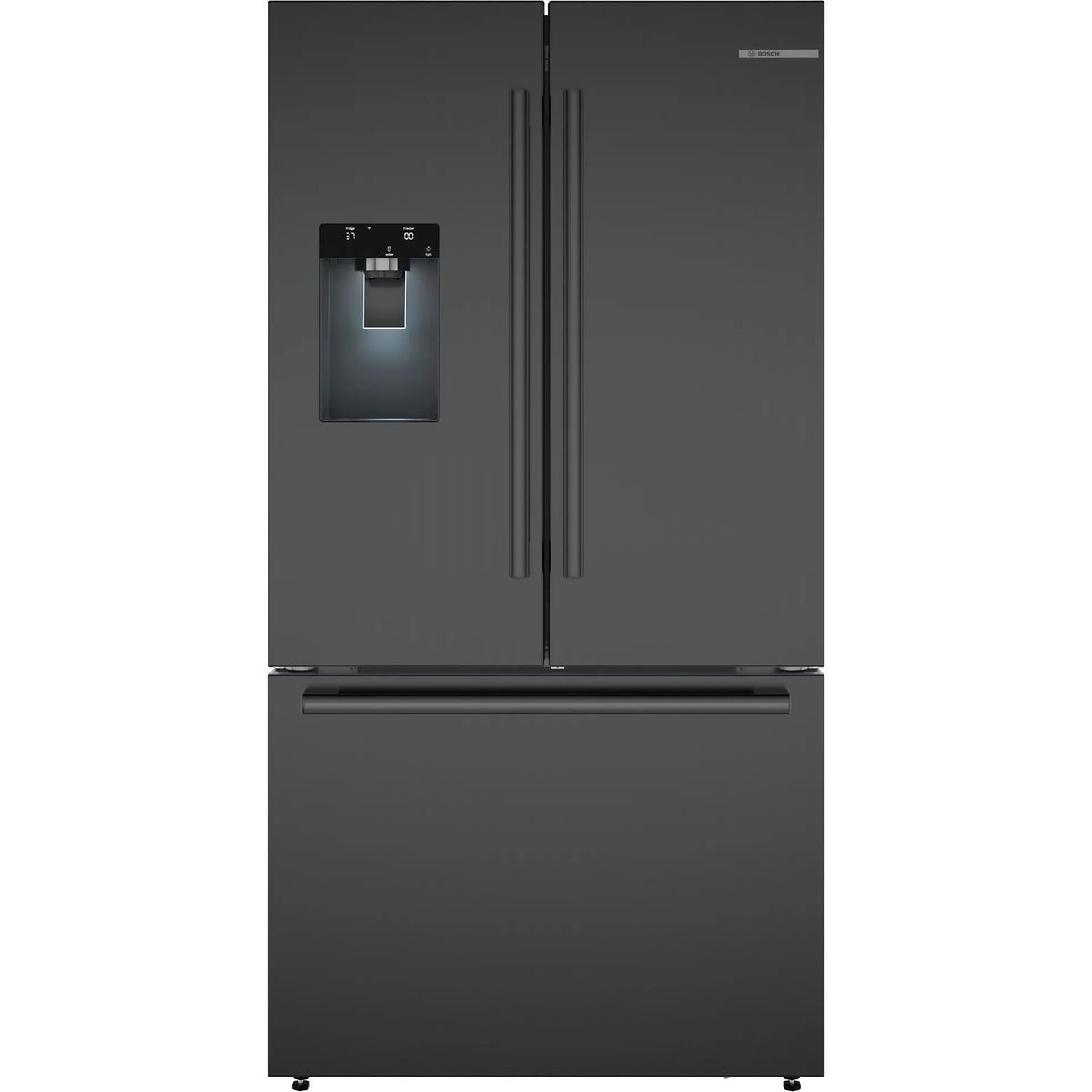 Bosch 36-inch, 21.6 cu. ft. Counter-Depth  French 3-Door Refrigerator with Water and Ice Dispensing System B36CD52SNB