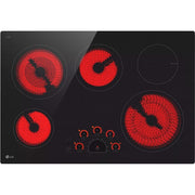 LG 30-inch Built-In Electric Cooktop with UltraHeat™ 3.0kW Element LCE3010SBE