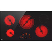 LG 36-inch Built-In Electric Cooktop with UltraHeat™ 3.0kW Element LCE3610SBE