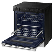 Samsung 30-inch Slide-in Electric Range with Wi-Fi NSE6DG8550SR/AA