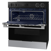 Samsung 30-inch Slide-in Electric Range with Wi-Fi NSE6DG8550SR/AA