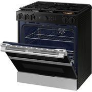 Samsung 30-inch Slide-in Dual Fuel Range with Wi-Fi NSY6DG8550SR/AA