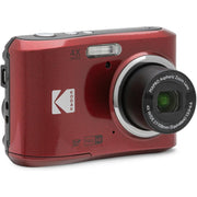 Kodak PIXPRO FZ45 16MP Digital Camera Red with Lexar 64GB Memory Card