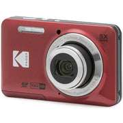 Kodak PIXPRO FZ55 Digital Camera Red with Lexar 64GB Memory Card