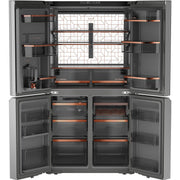Café 22.9 Cu. Ft. Smart Counter-Depth Quad-Door Refrigerator with Dual-Dispense AutoFill Pitcher CHE23DM5WS5