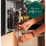 Café 22.9 Cu. Ft. Smart Counter-Depth Quad-Door Refrigerator with Dual-Dispense AutoFill Pitcher CHE23DM5WS5