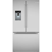 Bosch 36-inch, 21.6 cu. ft. Counter-Depth  French 3-Door Refrigerator with Water and Ice Dispensing System B36CD52SNS