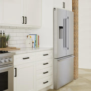 Bosch 36-inch, 21.6 cu. ft. Counter-Depth  French 3-Door Refrigerator with Water and Ice Dispensing System B36CD52SNS