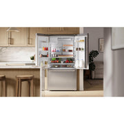 Bosch 36-inch, 21.6 cu. ft. Counter-Depth  French 3-Door Refrigerator with Water and Ice Dispensing System B36CD52SNS