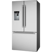 Bosch 36-inch, 21.6 cu. ft. Counter-Depth  French 3-Door Refrigerator with Water and Ice Dispensing System B36CD52SNS