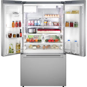 Bosch 36-inch 500 Series French Door Bottom Mount Refrigerator with Total No Frost B36FD52SNS