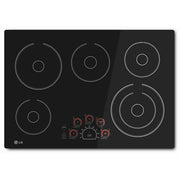 LG 30-inch Built-In Electric Cooktop with SmoothTouch™ Controls LCE3010SB