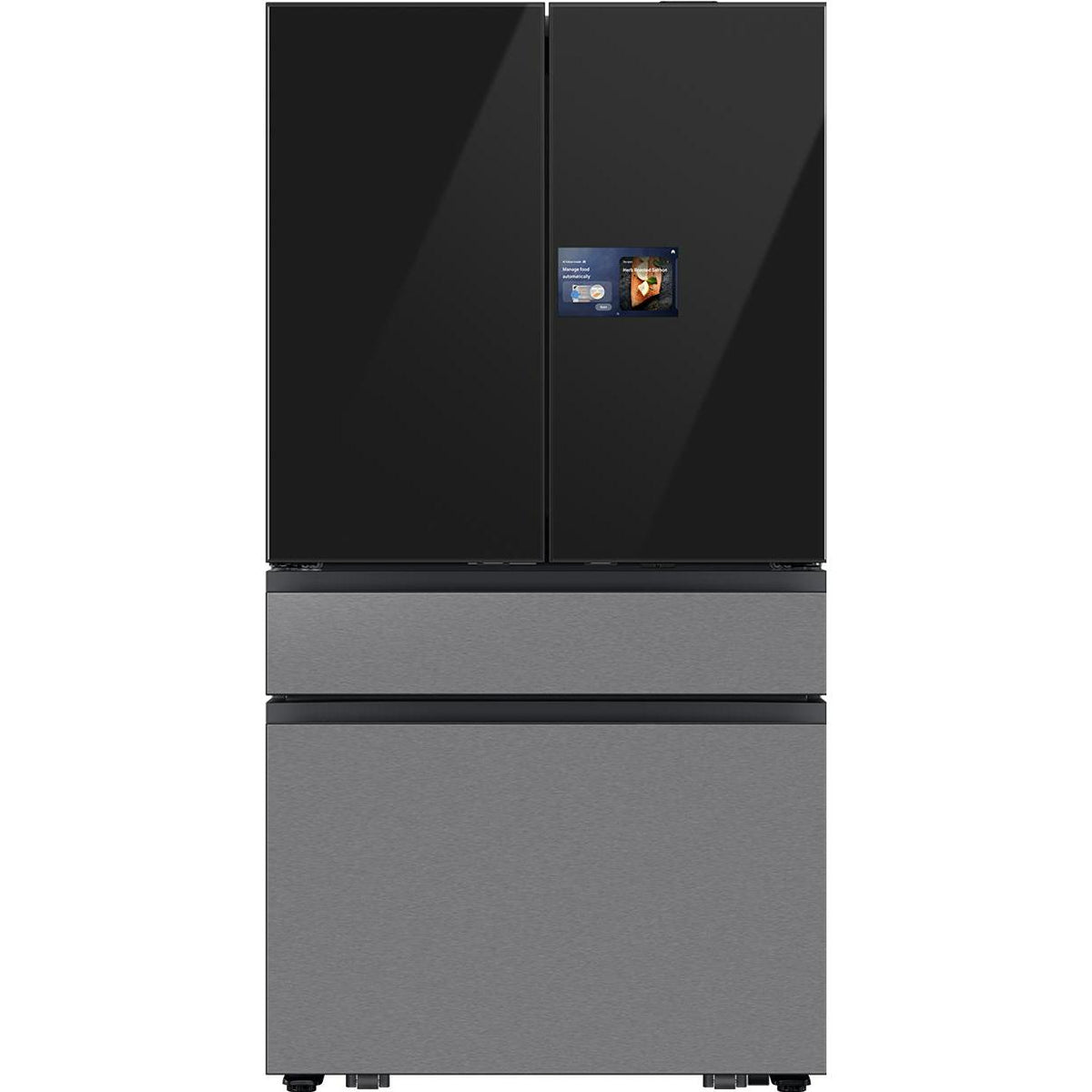 Samsung 36 Inch 23 Cu.Ft. Bespoke AI Counter Depth 4-Door French Door Refrigerator RF90F23BECRAA