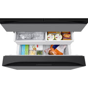 Samsung 36 Inch 23 Cu.Ft. Bespoke AI Counter Depth 4-Door French Door Refrigerator RF90F23BECRAA