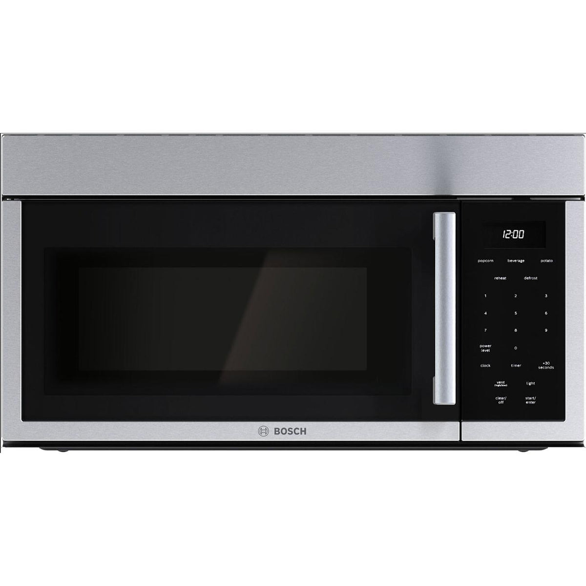 Bosch 30-inch 300 Series Over-The-Range Microwave with Left Side Opening Door HMV3055U