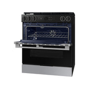 Samsung 30-inch Slide-in Electric Range with Wi-Fi NSG6DG8550SR/AA