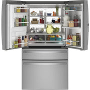 GE Profile 36-inch, 22.4 cu. ft. Counter-Depth French 4-Door Refrigerator with Wi-Fi PXD22BYPFS