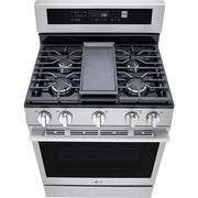 LG 30-inch Smart Gas Range with Air Fry LRGN6325X