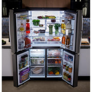 GE Profile 22.9 Cu. Ft. 4-Door Refrigerator with Dual-Dispense AutoFill Pitcher PHD23BYWFS