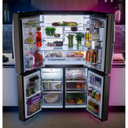 GE Profile 22.9 Cu. Ft. 4-Door Refrigerator with Dual-Dispense AutoFill Pitcher PHD23BYWFS