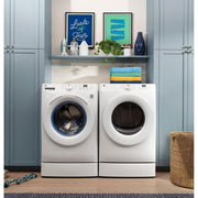 GE 4.6 cu. ft. Smart Front Load Washer with UltraFresh Vent System with OdorBlock™ GFW350SSYWW